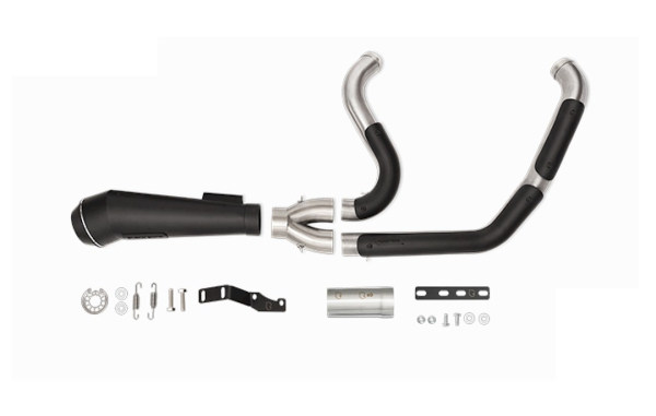 TURNOUT EXHAUST SYSTEM “FIGHTER” FOR TOURING - 17-24 WITH EURO 5 EC TYPE APPROVAL